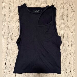 Abercrombie & Fitch Black Cut Out Tank Top